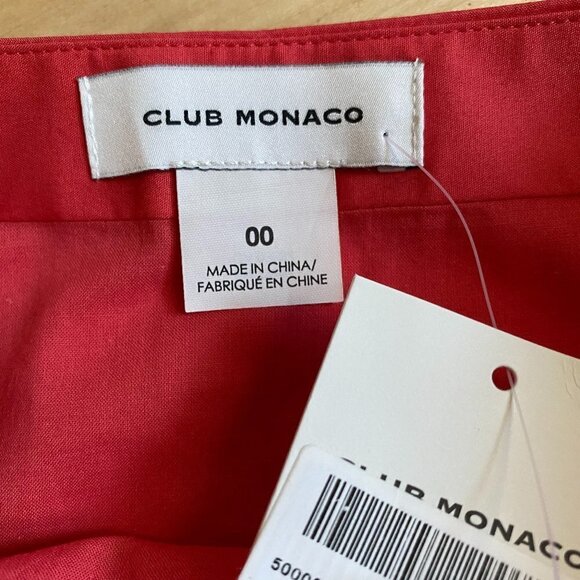 CLUB Monaco new coral skirt BNWT faux wrap bow. - Picture 6 of 10